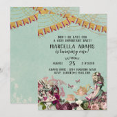 Alice in Wonderland Birthday Kaart (Voorkant / Achterkant)