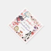 Alice in Wonderland Birthday Napkins Servet (Hoek)
