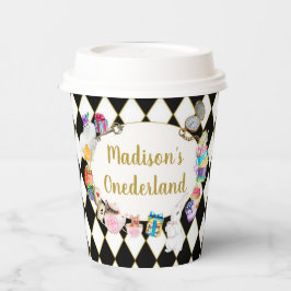 Alice in Wonderland Birthday Onederland Papieren Bekers