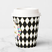 Alice in Wonderland Birthday Onederland Papieren Bekers (Achterkant)