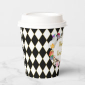 Alice in Wonderland Birthday Onederland Papieren Bekers (Voorkant)