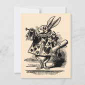 Alice in Wonderland Birthday Party Invitation Kaart (Voorkant)