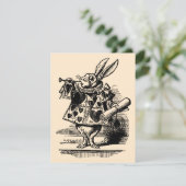 Alice in Wonderland Birthday Party Invitation Kaart (Staand voorkant)