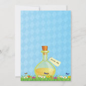 Alice in Wonderland Birthday Party Kaart (Achterkant)