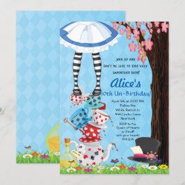 Alice in Wonderland Birthday Party Kaart
