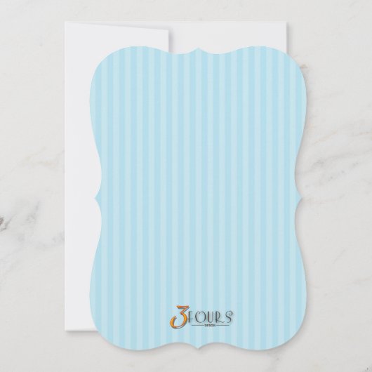 Alice in Wonderland Birthday Party Kaart (Achterkant)