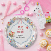 Alice in Wonderland Birthday Party Papieren Bordje (Feest)