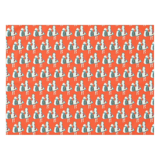 Alice in Wonderland Birthday Party Tablecloth Tafelkleed (Voorkant (Horizontaal))