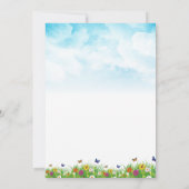 Alice in Wonderland Birthday Party Waterverf Kaart (Achterkant)