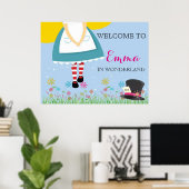 Alice in Wonderland Birthday Poster (Thuiskantoor)