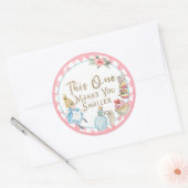 Alice in Wonderland Birthday Sticker, Favor, Label (Envelop)