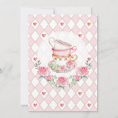 Alice in Wonderland Birthday Tea Hartelijk dank Kaart (Achterkant)