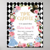 Alice in Wonderland Birthday Time Capsule Poster (Voorkant)