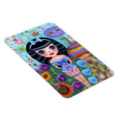 Alice in Wonderland Black Hair Cheshire Cat Cute Magneet (Rechterzijde)