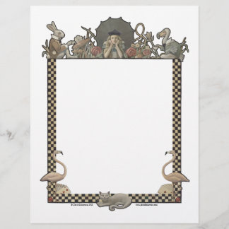 Alice in Wonderland Blank Letterhead van Delamare Briefhoofd