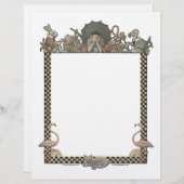 Alice in Wonderland Blank Letterhead van Delamare Briefhoofd (Voorkant / Achterkant)