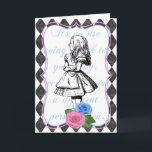 Alice in Wonderland Blank Wenskaart Feestdagen Kaart<br><div class="desc">Alice in Wonderland Blank Wenskaart van Red Fox Tail</div>