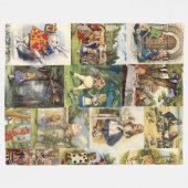 Alice in Wonderland Blanket Fleece Deken (Voorkant (Horizontaal))