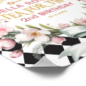 Alice in Wonderland Bloem 2e verjaardag Welkom Poster (Hoek)