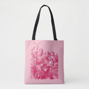 Alice in Wonderland & Bloemen Tote Bag