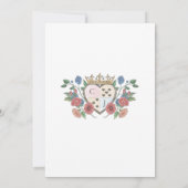 Alice in Wonderland Bloemen Vrijgezellenfeest Kaart (Achterkant)