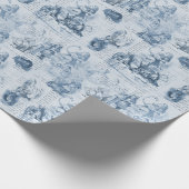 Alice in Wonderland Blue  Book Gift Wrap Cadeaupapier (Hoek)