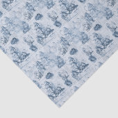 Alice in Wonderland Blue  Book Tissue Paper Tissuepapier (Detail)