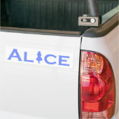 Alice in Wonderland Blue Bumpersticker (Op Truck)