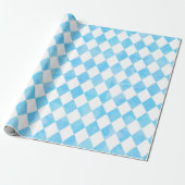 Alice in Wonderland Blue Cadeaupapier (Uitgerold)