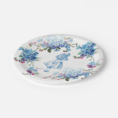Alice in Wonderland Blue Floral Paper Bord (Gekanteld)