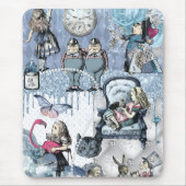 Alice in Wonderland Blue Ice Elegant Muismat (Voorkant)
