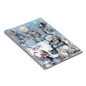 Alice in Wonderland Blue Ice Glitter Notitieboek (Rechterzijde)