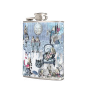 Alice in Wonderland Blue Ice ontwerp Heupfles (Links)