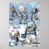 Alice in Wonderland Blue Poster (Voorkant)