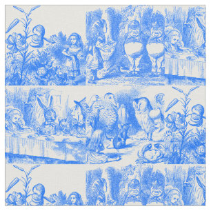 Alice in Wonderland Blue Toile de Juoy Stof