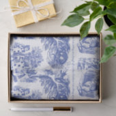 Alice in Wonderland Blue Toile Quotes Tissuepapier (Geschenk)