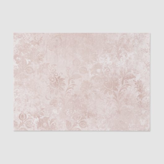 Alice in Wonderland  Blush Bloemen Bruiloft Tissuepapier (Voorkant)