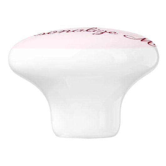 Alice in Wonderland Blush Floral Keramische Knop (Zijkant)