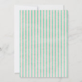 Alice in Wonderland Blush & Mint Baby shower Kaart (Achterkant)