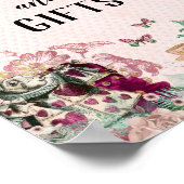 Alice in Wonderland Blush & Mint Kaarten & Geschen Poster (Hoek)