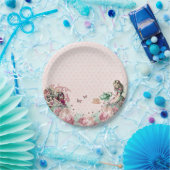 Alice in Wonderland Blush & Mint Tea Party Papieren Bordje (Feest)