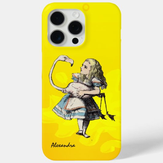 Alice in Wonderland Blush Pink Flamingo Case-Mate iPhone Case (Achterkant)
