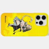 Alice in Wonderland Blush Pink Flamingo Case-Mate iPhone Case (Achterkant (horizontaal))