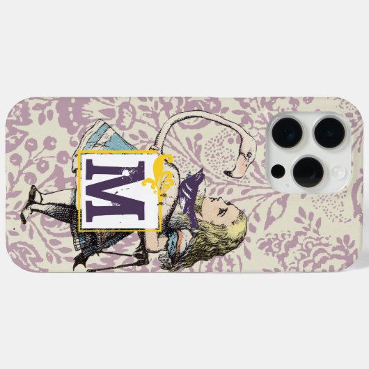 Alice in Wonderland Blush Pink Flamingo Case-Mate iPhone Case (Achterkant (horizontaal))