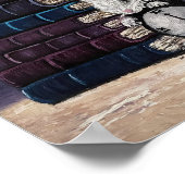 Alice in Wonderland Boeken Kleurrijke Fine Art Poster (Hoek)