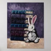 Alice in Wonderland Boeken Kleurrijke Fine Art Poster (Voorkant)