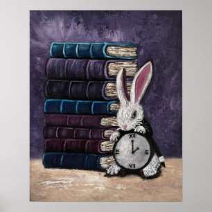 Alice in Wonderland Boeken Kleurrijke Fine Art Poster