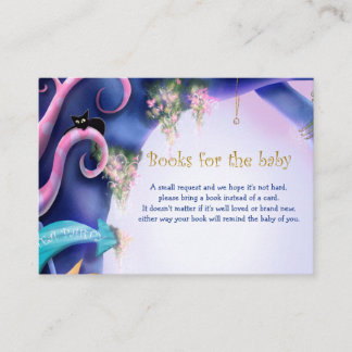 Alice in Wonderland, boeken voor baby, baby shower Informatiekaartje