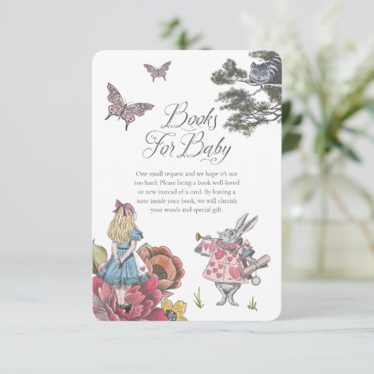 Alice in Wonderland | Boeken voor Baby Informatiekaartje (Staand voorkant)