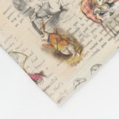 Alice in Wonderland  Book Fleece Blanket Deken (Hoek)